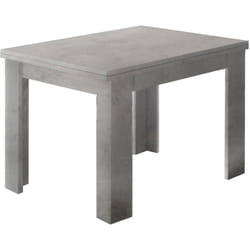 Tavolo allungabile Airin, Consolle ausiliare da cucina, Tavolo allungabile, 100% Made in Italy, cm 90x90h75, Grigio - Dmora