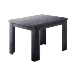 Tavolo allungabile Airin, Consolle ausiliare da cucina, Tavolo allungabile, 100% Made in Italy, cm 90x90h75, Ardesia - Dmora