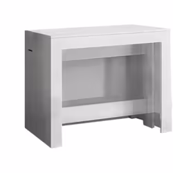 CONSOLLE ALLUNGABILE - Consolle allungabile fino a 12 posti, Tavolo con portallunghe, 100% Made in Italy, cm 51/300x90h77, Bi ...