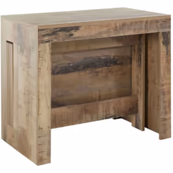 CONSOLLE ALLUNGABILE - Consolle allungabile fino a 12 posti, Tavolo con portallunghe, 100% Made in Italy, cm 51/300x90h77, Ac ...