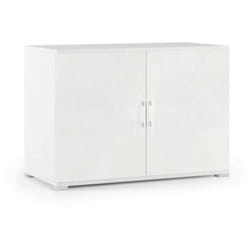 Armadio multiuso Serafinito, Mobile lineare a 2 Ante battenti con ripiano, Mobile da ingresso, Scarpiera moderna, 100% Made in Italy, 90x45h66 cm,
