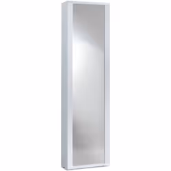 SCARPIERA - Mobile multiuso da ingresso con anta a specchio , Armadio moderno portascarpe a 7 ripiani, 100% Made in Italy, 50 ...