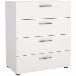 CASSETTIERA - Settimino multiuso, Comò camera da letto, Mobile con cassetti, 70x40 h82 cm, Bianco. STRUTTURA E UTILIZZO - Mob ...