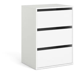 Cassettiera Adonino, Settimino multiuso, Comò camera da letto, Mobile con cassetti, 51x40 h70 cm, Bianco - Dmora