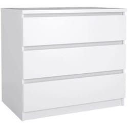 Cassettiera Artic, Settimino multiuso, Comò camera da letto, Mobile con cassetti, 77x50 h70 cm, Bianco lucido - Dmora