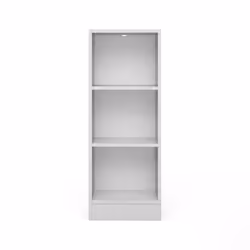 Libreria a tre Alcesti, colore bianco, cm 40 x 107 x 26 - Vista aggiuntiva 4