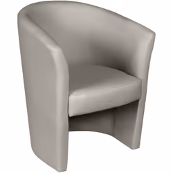 POLTRONA - Poltrona da salotto, Seduta imbottita, Sedia con braccioli in ecopelle, 65x60h78 cm, Grigio. STRUTTURA E UTILIZZO ...