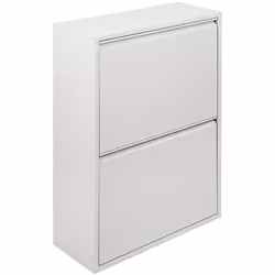 PATTUMIERA - Cestino portarifiuti, Bidone per raccolta differenziata, Mobile per spazzatura, 60x25 h93 cm, Bianco. STRUTTURA ...