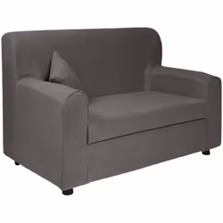 DIVANO FISSO 2 POSTI - Divano in tessuto, Sofà lineare salvaspazio, Divano per piccoli appartamenti, 125x73h85 cm, Grigio. ST ...
