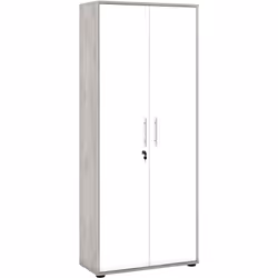 ARMADIO MULTIUSO 2 ANTE - Mobile multifunzionale, Mobiletto scarpiera, Guardaroba porta scarpe, 79x188h34 cm, Bianco e Cement ...