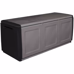 BAULE - Cassapanca multiuso, Baule contenitore, Box portaoggetti, 100% Made in Italy, 138x53h57 cm, Grigio chiaro e Nero. STR ...