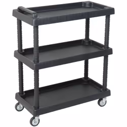 CARRELLO - Carrello multiuso, Carrello con ruote, Carrello portaattrezzi a 1 ripiano, 100% Made in Italy, 75x38h92 cm, Antrac ...