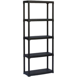 Armadio da esterno Aurelian, Scaffale outdoor, Armadio balcone multiuso, Armadietto da esterno, 100% Made in Italy, Antracite, 70x30h176 cm - Dmora
