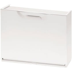 Scarpiera Avon, Porta scarpe salvaspazio, Scarpiera da ingresso, Armadio scarpiera a 1 anta, 100% Made in Italy, 51x17h40 cm, Bianco - Dmora