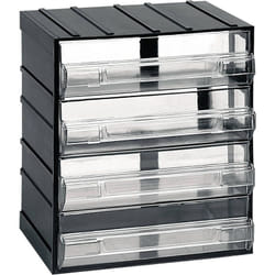 Dmora - Armadio multiuso 2 ante Atanasia, Armadietto porta minuteria, Mobile per contenitori portautensili, 100% Made in Italy, 19x15h23 cm,