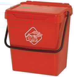 Pattumiera Fosca, Cestino portarifiuti, Bidone per raccolta differenziata, Cestino spazzatura, 100% Made in Italy, 40x31h39 cm, Rosso - Dmora