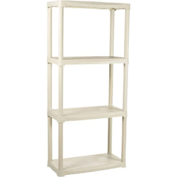 Armadio da esterno Gelsomina, Scaffale outdoor, Armadio balcone multiuso, Armadietto da esterno, 100% Made in Italy, 60x30h133 cm, Bianco - Dmora