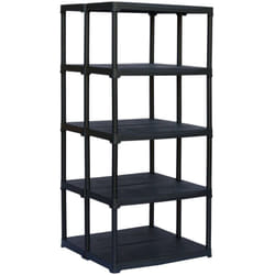 Armadio da esterno Aurelian, Scaffale outdoor, Armadio balcone multiuso, Armadietto da esterno, 100% Made in Italy, Antracite, 80x59h176 cm - Dmora