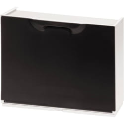 Scarpiera Avon, Porta scarpe salvaspazio, Scarpiera da ingresso, Armadio scarpiera a 1 anta, 100% Made in Italy, 51x17h40 cm, Nero - Dmora