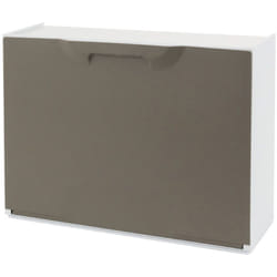Scarpiera Avon, Porta scarpe salvaspazio, Scarpiera da ingresso, Armadio scarpiera a 1 anta, 100% Made in Italy, 51x17h40 cm, Tortora - Dmora