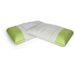 Talamo Italia Set di 4 Cuscini per letto, 100% Made in Italy, Guanciale sfoderabile a "saponetta" in Memory Foam forato ,Anallergico e