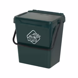 Cassonetto in polipropilene per raccolta Fosca, Contenitore per rifiuti da 30l, 100% Made in Italy, cm 40x31h39, colore Verde