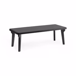 Tavolo da esterno Anatre, Tavolo rettangolare, Tavolo allungabile da giardino o da bar, 100% Made in Italy, Cm 160-220x90h74, Antracite