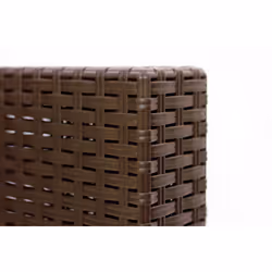 Salottino da esterno Gazania, Set da giardino con cuscini, Salottino effetto rattan, 100% Made in Italy, Marrone - Vista aggiuntiva 4