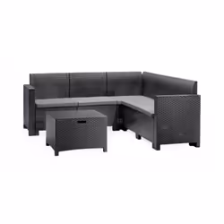 SET SALOTTO DA ESTERNO - Salottino outdoor, Set da balcone o giardino, Composizione soggiorno per esterni, Made in Italy, Ant ...