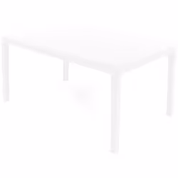 TAVOLO DA ESTERNO - Ripiano rettangolare da pranzo, Tavolo da giardino multiuso, 100% Made in Italy, 150x90h72 Cm, Bianco. ST ...