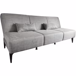 DIVANO LETTO 3 POSTI - Sofà in tessuto, Divano con apertura click-clack, Con cuscini, 190x70h80 cm, Grigio.STRUTTURA, RESISTE ...