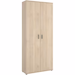 ARMADIO MULTIUSO FORCOLA - Mobile multifunzione portascope, Guardaroba a 2 ante, 78x35h190 cm, Rovere. STRUTTURA E UTILIZZO - ...