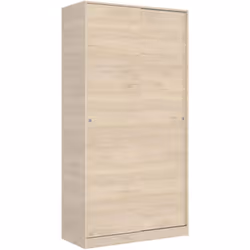 GUARDAROBA KILIMANGIARO - Mobile appendiabiti per camera da letto, Armadio con 2 ante scorrevoli, 100x50h204 cm, Rovere. STRU ...