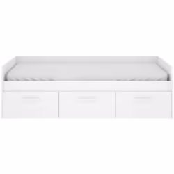 LETTO PER BAMBINI ADAMELLO - Lettino contenitore per cameretta, Struttura per letto singolo con 3 cassettoni, 194x97h60 cm, B ...