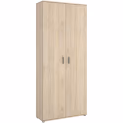 ARMADIO MULTIUSO 2 ANTE - Mobile multifunzione porta scope, Guardaroba porta scarpe, 78x35h190 cm, Rovere.STRUTTURA E UTILIZZ ...