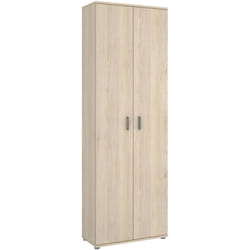 Armadio multiuso 2 ante Apro, Mobile multifunzione portaoggetti, Guardaroba porta scarpe, 61x35h190 cm, Rovere - Dmora