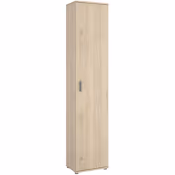 ARMADIO MULTIUSO 1 ANTA - Mobile multifunzione portaoggetti, Armadio alto porta scarpe, 39x35h190 cm, Rovere.STRUTTURA E UTIL ...