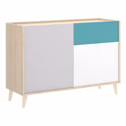 Dmora Djuli, Buffet, Da terra, 2 porta/porte, 2 ripiani, Quercia, Porta a battente