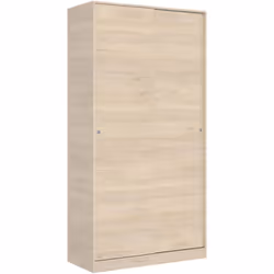 GUARDAROBA 2 ANTE - Mobile appendiabiti per camera da letto, Armadio multiuso, 100x50h204 cm, Rovere.STRUTTURA E UTILIZZO - A ...