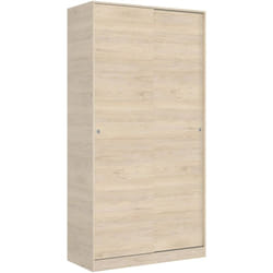 Guardaroba 2 ante Abigale, Mobile appendiabiti per camera da letto, Armadio multiuso, 100x50h204 cm, Rovere - Dmora