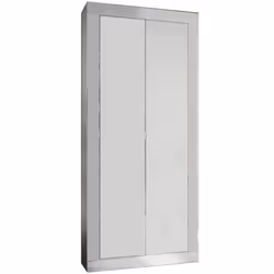 GUARDAROBA 2 ANTE - Mobile camera da letto, Cabina armadio portabiti, Armadio appendiabiti, Made in Italy, 78x35 h185 cm, Bia ...