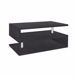 Tavolino da salotto Natalia, Tavolino soggiorno, Mobile portaoggetti basso, Tavolino da caffÃ¨, 90x55h41 cm, Ardesia
