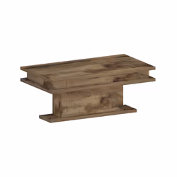Tavolino da salotto Iside, Tavolino soggiorno, Mobile portaoggetti basso, Tavolino da caffÃ¨, 100x55h42 cm, Acero