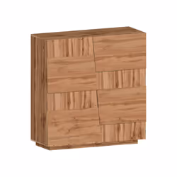 Armadio multiuso 2 ante Aulla, Mobile multifunzione, Armadietto a 2 ante, 120x44h126 cm, Rovere