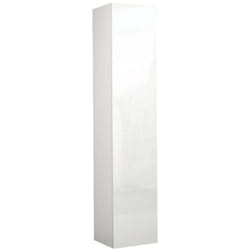 Dmora - Armadio Multiuso 1 antaBassiano, Mobile multiuso a 1 anta, Guardaroba multifunzione, 45x35h190 cm, Bianco