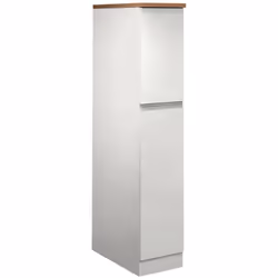 DISPENSA DA CUCINA - Armadio multiuso, Mobile per cucinotto, Portafrigo multifunzione, 100% Made in Italy, 30x60h165 cm, Bian ...