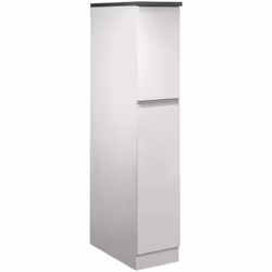 DISPENSA DA CUCINA - Armadio multiuso, Mobile per cucinotto, Portafrigo multifunzione, 100% Made in Italy, 30x60h165 cm, Bian ...