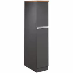 DISPENSA DA CUCINA - Armadio multiuso, Mobile per cucinotto, Portafrigo multifunzione, 100% Made in Italy, 30x60h165 cm, Antr ...