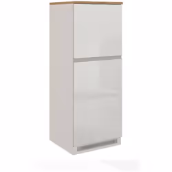DISPENSA DA CUCINA - Armadio multiuso, Mobile per cucinotto, Portafrigo multifunzione, 100% Made in Italy, 60x60h165 cm, Bian ...