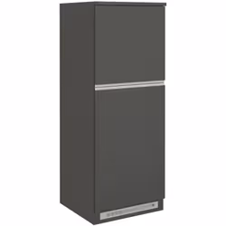 DISPENSA DA CUCINA - Armadio multiuso, Mobile per cucinotto, Portafrigo multifunzione, 100% Made in Italy, 60x60h165 cm, Antr ...